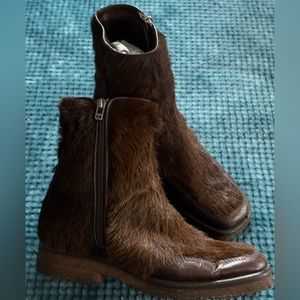 Vintage Bally of Switzerland Ankle Boots with genuine fur - Made in Italy
